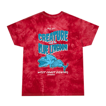 Load image into Gallery viewer, MENS RED TIE DYE FISHING T-SHIRT